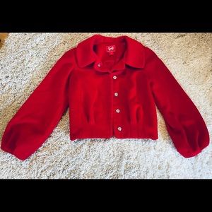Super Cute Red Crop Jacket - Forever 21